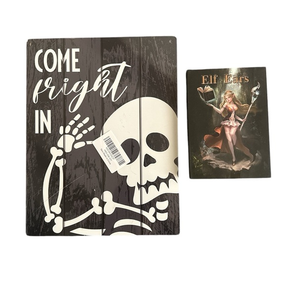 Accessories - Bundle of 2 Halloween Wall Art and Elf Ear 
BNWT